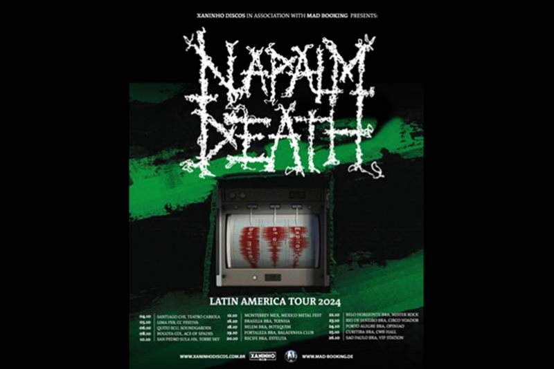 NAPALM DEATH: &Iacute;CONES DA M&Uacute;SICA EXTREMA FAZEM TURN&Ecirc; LATINO AMERICANA EM OUTUBRO