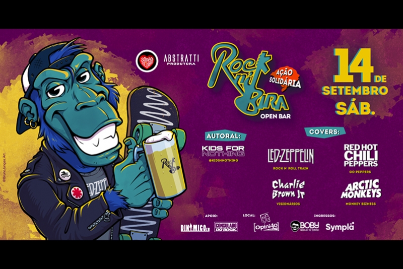 ROCK N&rsquo; BIRA OPEN BAR A&Ccedil;&Atilde;O SOLID&Aacute;RIA DIA 14/09 (S&Aacute;BADO) NO BAR OPINI&Atilde;O