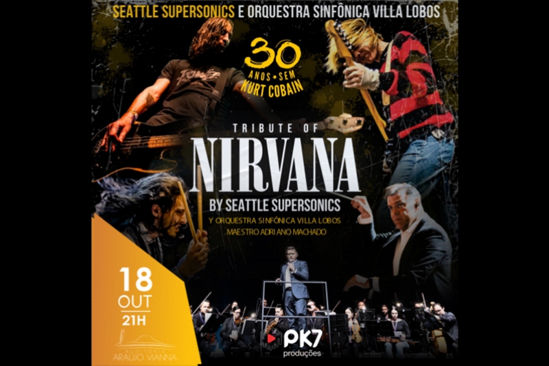 AUDIT&Oacute;RIO ARA&Uacute;JO VIANNA APRESENTA TRIBUTE OF NIRVANA BY SEATTLE SUPERSONICS E ORQUESTRA VILLA-LOBOS