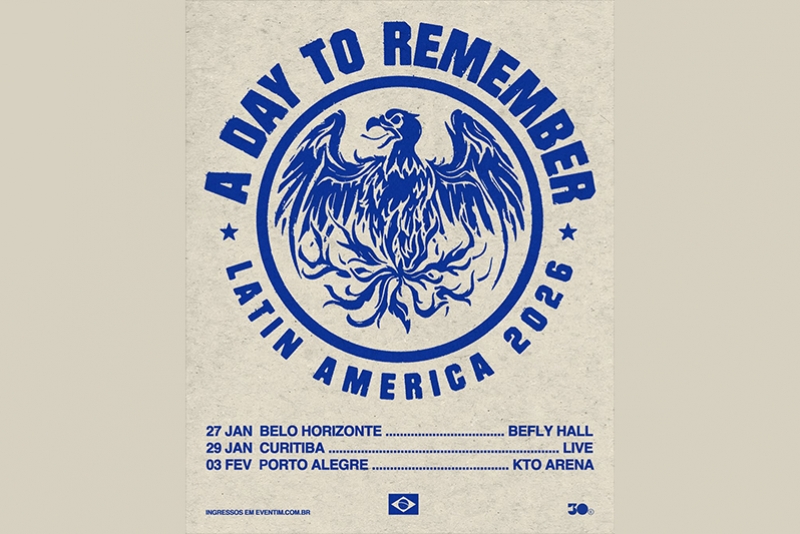 A DAY TO REMEMBER IR&Aacute; SE APRESENTAR  NA KTO EM PORTO ALEGRE NO DIA 03/02