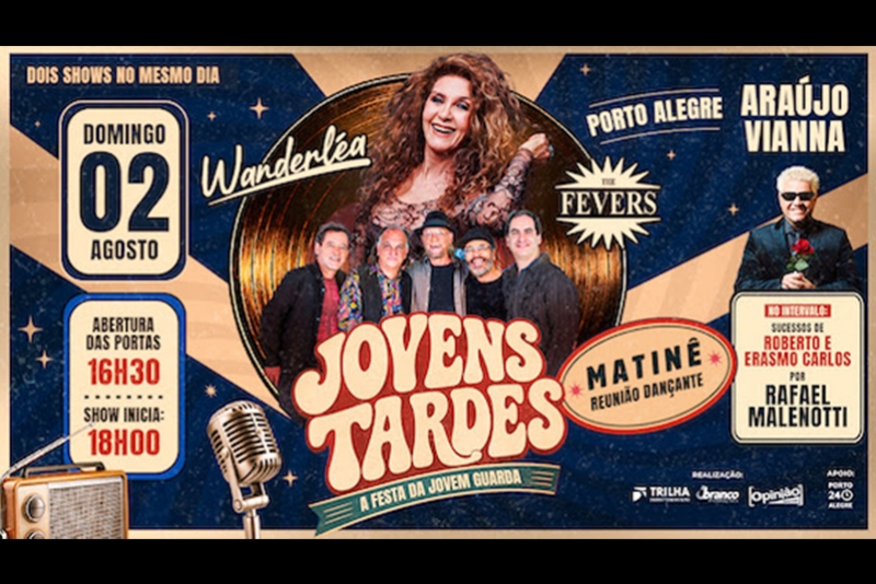 FESTIVAL JOVENS TARDES RETORNA A PORTO ALEGRE NO PR&Oacute;XIMO DOMINGO NO AUDIT&Oacute;RIO ARA&Uacute;JO VIANNA