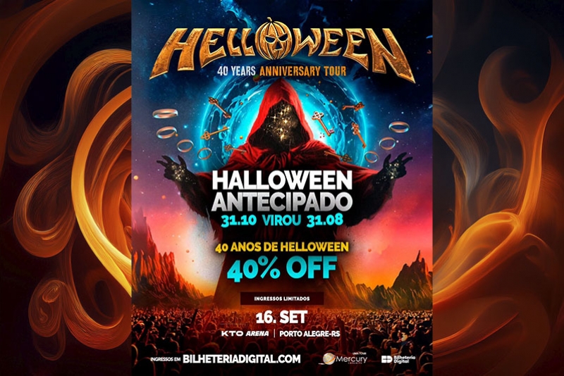 HELLOWEEN ANTECIPA HALLOWEEN COM PROMO&Ccedil;&Atilde;O ESPECIAL PARA SHOW DE 40 ANOS EM PORTO ALEGRE