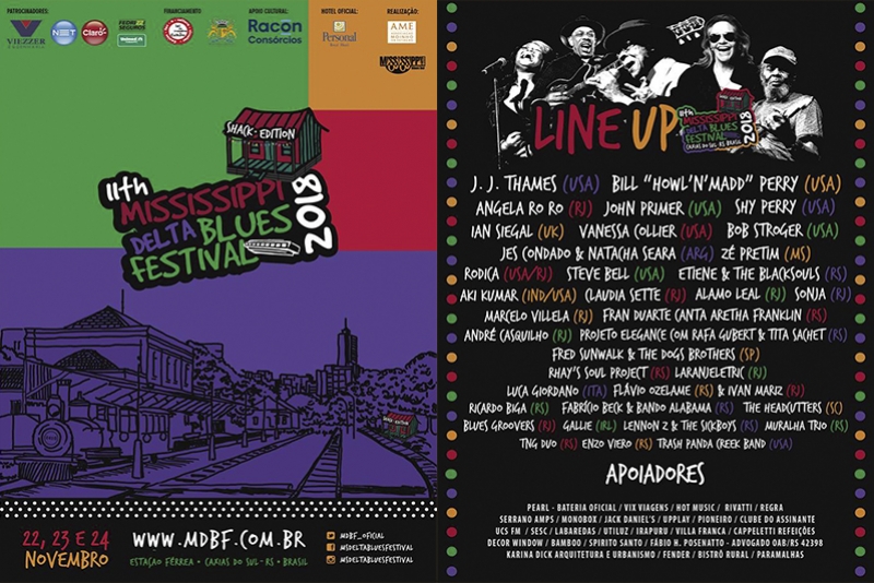11a  EDIÇÃO DO MISSISSIPPI DELTA BLUES FESTIVAL EM NOVEMBRO NA CIDADE DE CAXIAS DO SUL-RS