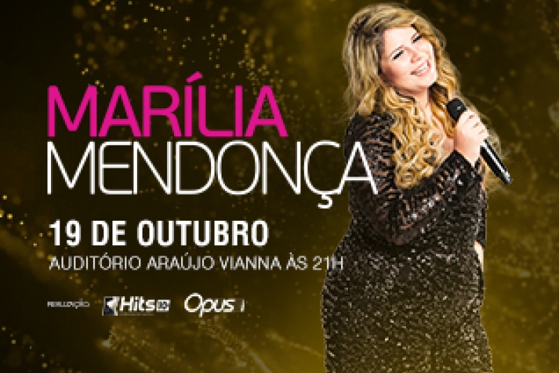 MARÍLIA MENDONÇA FAZ SHOW EM PORTO ALEGRE NO AUDITÓRIO ARAÚJO VIANNA (19/10)