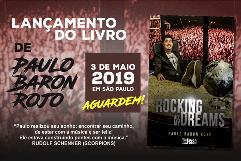 PAULO BARON LANÇA LIVRO “ROCKING ALL MY DREAMS” EM FESTA DA TOP LINK MUSIC
