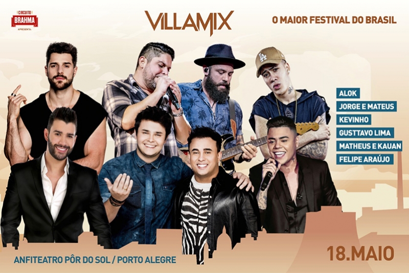 VILLAMIX FESTIVAL É NESTE SÁBADO EM PORTO ALEGRE 