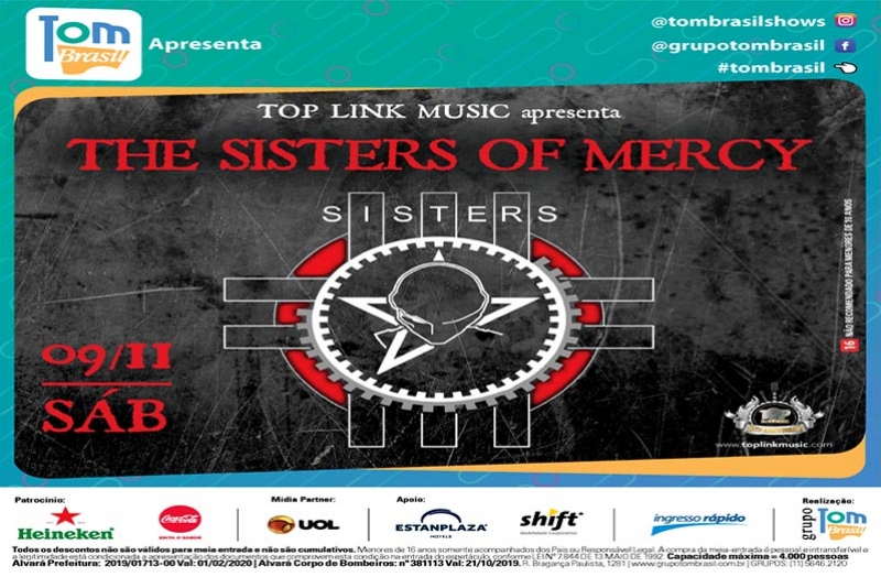 THE SISTERS OF MERCY: APRESENTAÇÃO EM SÃO PAULO (09/11)