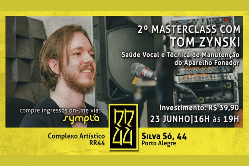 2º MASTERCLASS DE SAÚDE VOCAL E TÉCNICAS DE MANUTENÇÃO DO APARELHO FONADOR