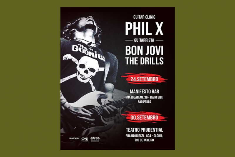 PHIL X, GUITARRISTA DO BON JOVI, FARÁ WORKSHOPS EM SP E RJ NO MÊS DE SETEMBRO