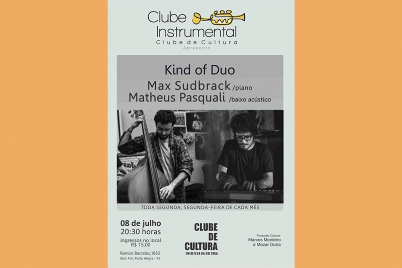 MÚSICA INSTRUMENTAL GANHA PROJETO NO CLUBE DE CULTURA