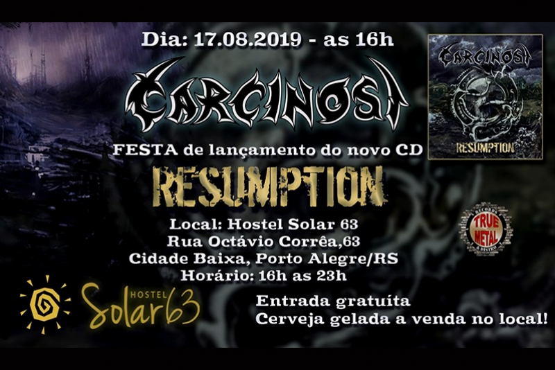 CARCINOSI: FESTA DE LANÇAMENTO DO NOVO CD CARCINOSI: FESTA DE LANÇAMENTO DO NOVO CD 