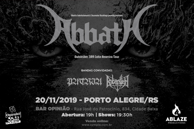 ABBATH RETORNA A PORTO ALEGRE EM SUA NOVA TURNÊ DE DIVULGAÇÃO DO ÁLBUM 