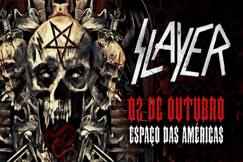SLAYER CELEBRA 38 ANOS DE CARREIRA COM TURNÊ MUNDIAL DE DESPEDIDA EM SÃO PAULO