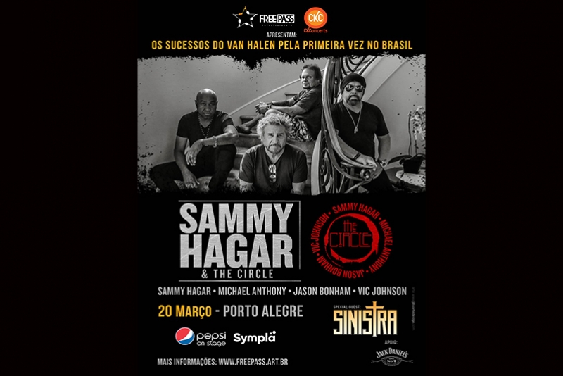 CANCELADO - BANDA COM SAMMY HAGAR E JASON BONHAM APRESENTA SUCESSOS DO VAN HALEN EM PORTO ALEGRE