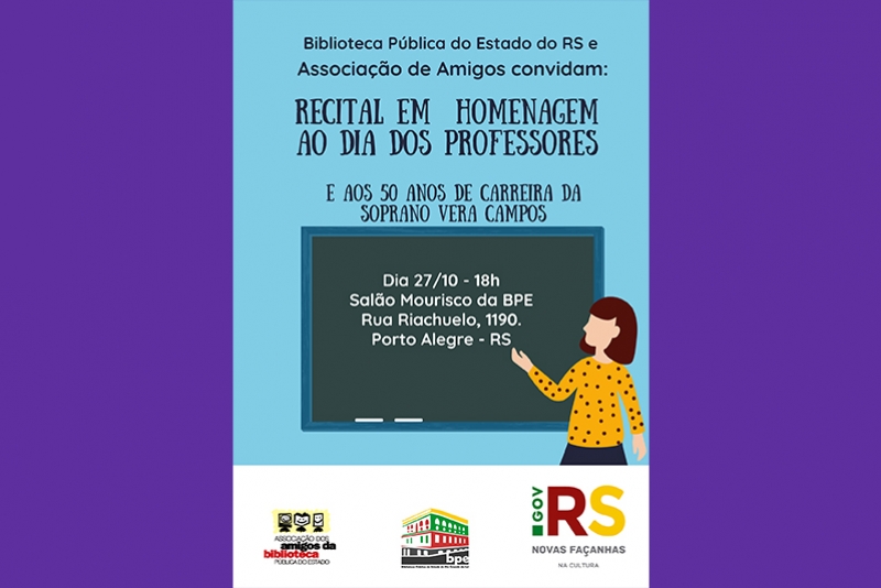 PROFESSORES E SOPRANO VERA CAMPOS SÃO HOMENAGEADOS EM RECITAL GRATUITO NA BPE