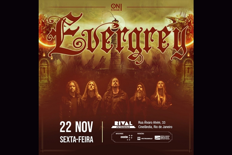 EVERGREY SE APRESENTA NESTA SEXTA (22/11) NO RIO DE JANEIRO