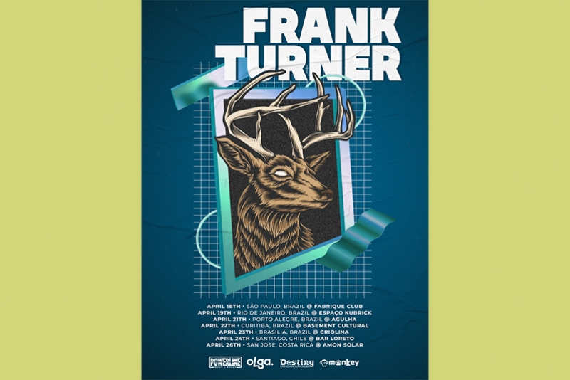 ÍCONE DO FOLK PUNK, FRANK TURNER ESTREIA NO BRASIL EM ABRIL DE 2020