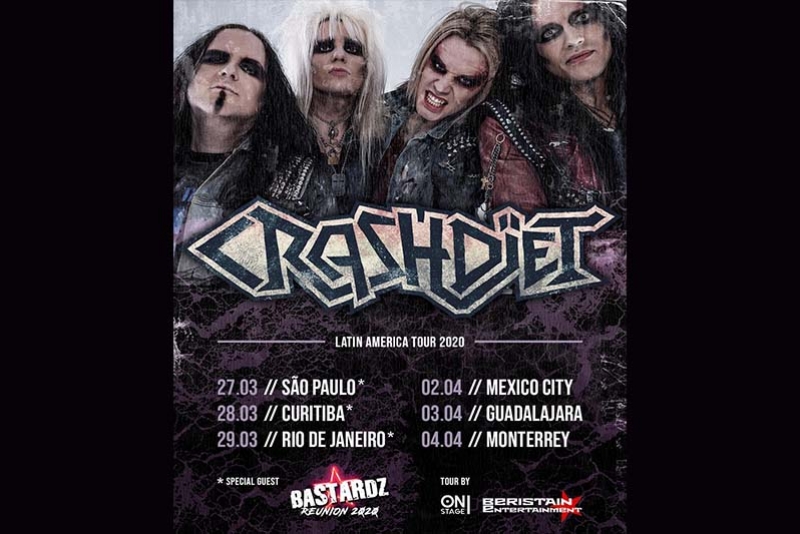 CRASHDÏET RETORNA AO BRASIL COM TURNÊ DO GRANDIOSO ÁLBUM RUST