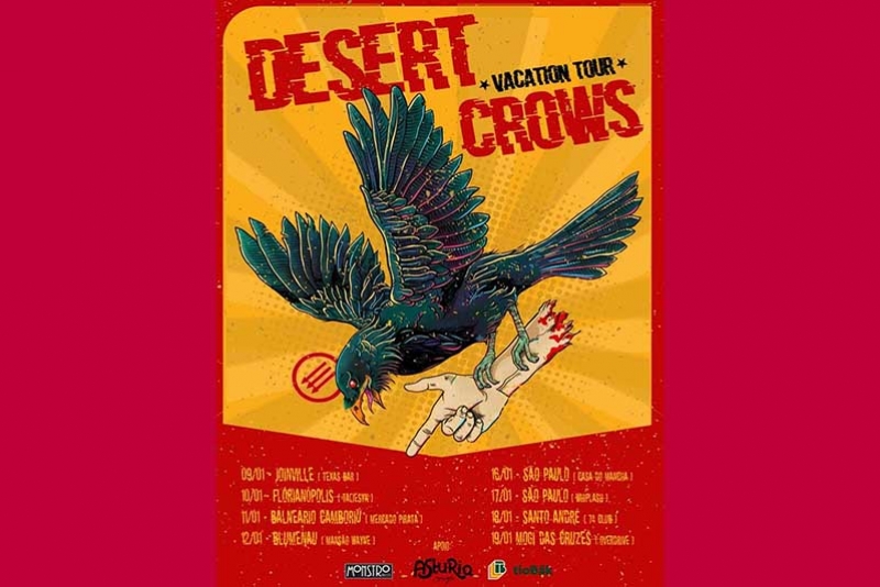 SENSAÇÃO DO STONER NACIONAL, DESERT CROWS REALIZA TURNÊ PELO SUL E SUDESTE