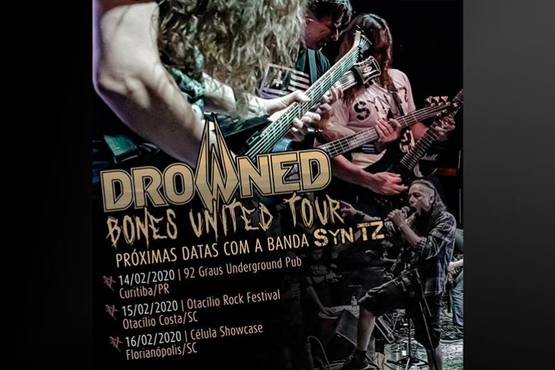DROWNED: APRESENTA DATAS DE SHOWS EM FEVEREIRO