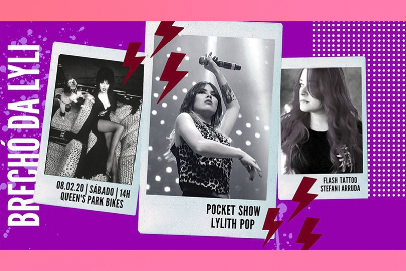 BRECHÓ DA LYLI + POCKET SHOW COM LYLITH POP NO QUEEN'S PARK BIKES
