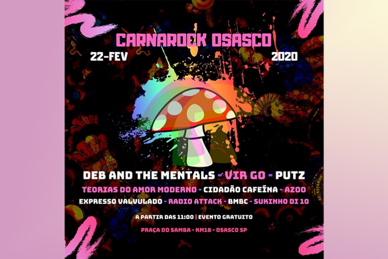CARNAROCK OSASCO REÚNE BANDAS DE DESTAQUE DO ROCK NACIONAL, GASTRONOMIA E ESPAÇO KIDS