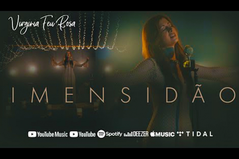 CANTORA VIRGINIA FEU ROSA LANÇA O SINGLE IMENSIDÃO