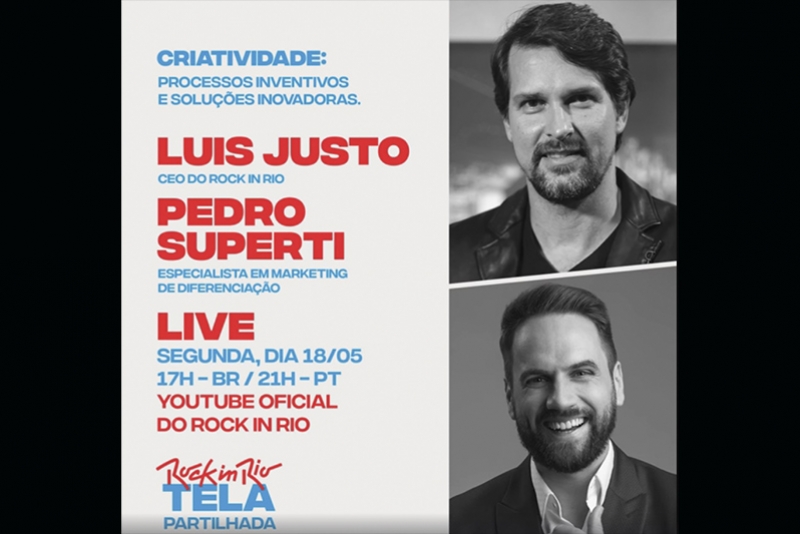 ROCK IN RIO TELA PARTILHADA DEBATE SOBRE CRIATIVIDADE COM PEDRO SUPERTI