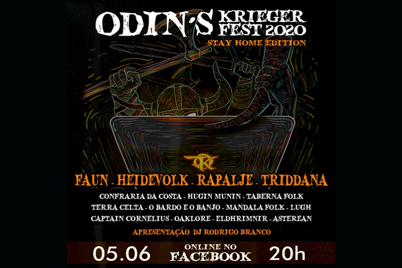 ODIN´S KRIEGER FEST REALIZA FESTIVAL ONLINE COM 15 ATRAÇÕES