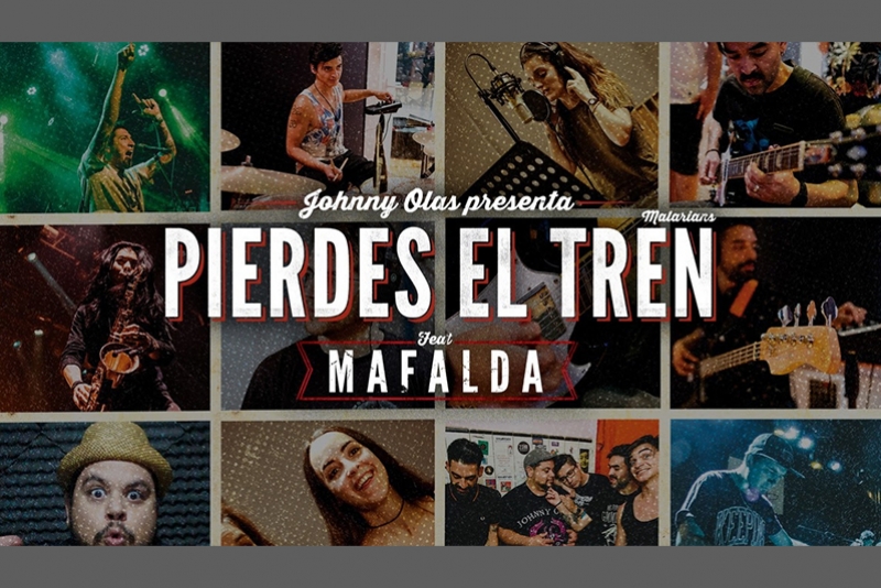 JOHNNY OLAS REGRAVA CLÁSSICO ‘PIERDES EL TREN’ JUNTO À ARGENTINA MAFALDA