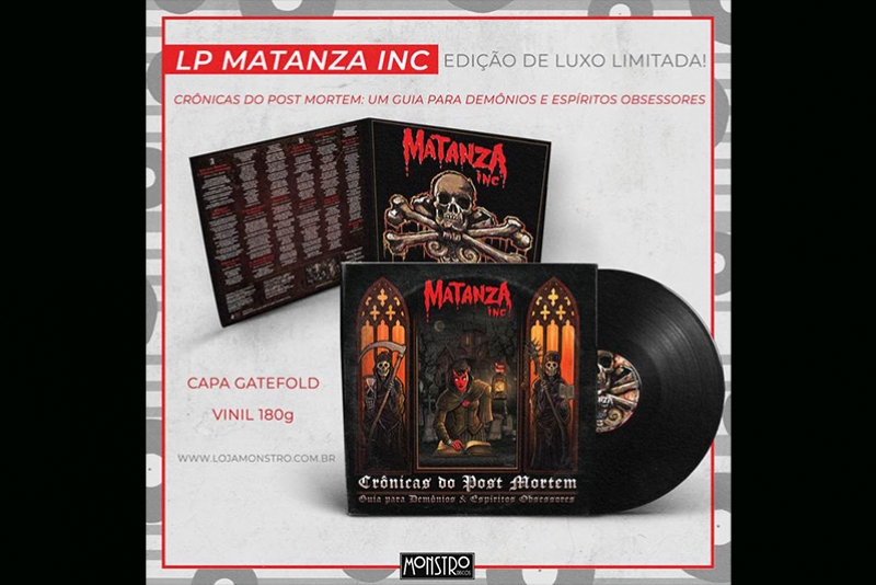 MONSTRO DISCOS LANÇA VERSÃO EM VINIL DO ÁLBUM DE ESTREIA DO MATANZA INC
