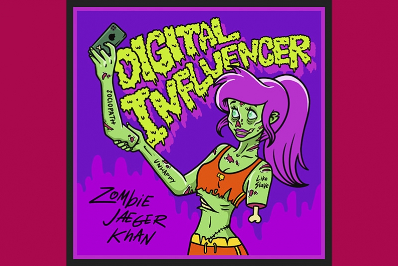 ZOMBIE JAEGER KHAN CRÍTICA INFLUENCIADORES DIGITAIS EM VIDEOCLIPE BEM-HUMORADO