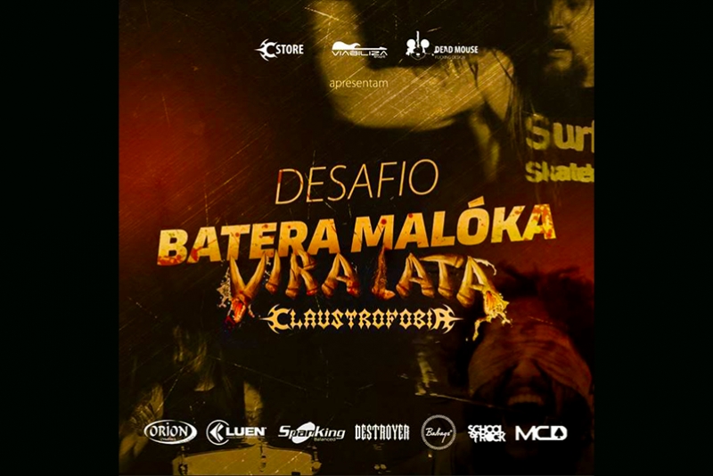 CLAUSTROFOBIA: DESAFIO DA BANDA PROMOVE SORTEIO DE DOIS KITS COM ACESSÓRIOS PARA BATERIA SEMELHANTES AOS DE CAIO D’ANGELO