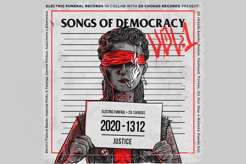 SELOS BRASILEIRO E ESPANHOL UNEM 10 BANDAS DO BRASIL E EUROPA PARA LANÇAMENTO DE COLETÂNEA SONGS OF DEMOCRACY VOL I 