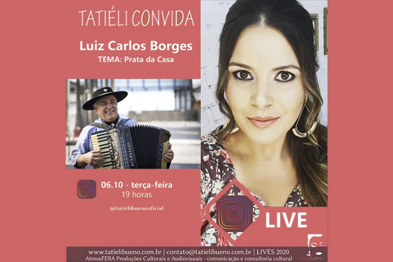 TATIÉLI CONVIDA (06/10) E LIVE ESPECIAL MERCEDES SOSA NO PROJETO (08/10)