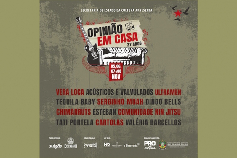 OPINIÃO PRODUTORA APRESENTA: OPINIÃO EM CASA - 37 ANOS