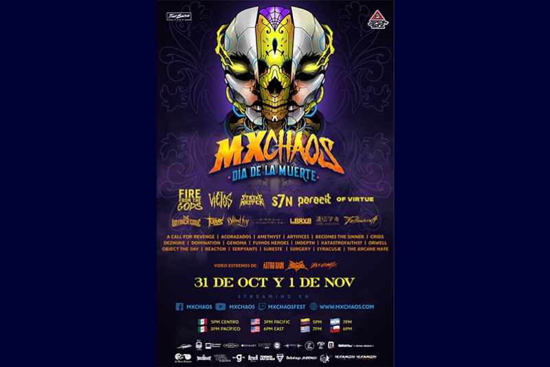 MXCHAOS - GRANDE FESTIVAL MEXICANO ONLINE ACONTECE NESTE FIM DE SEMANA