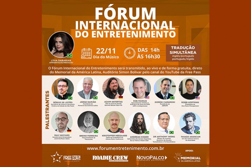 FÓRUM INTERNACIONAL DO ENTRETENIMENTO TERÁ A PRESENÇA DE MAX VACCARO, GERENTE GERAL DA EARMUSIC