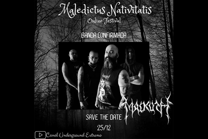MALKUTH: ASSISTA A PERFORMANCE DO GRUPO NO ‘MALEDICTUS NATIVATIS ONLINE FESTIVAL’