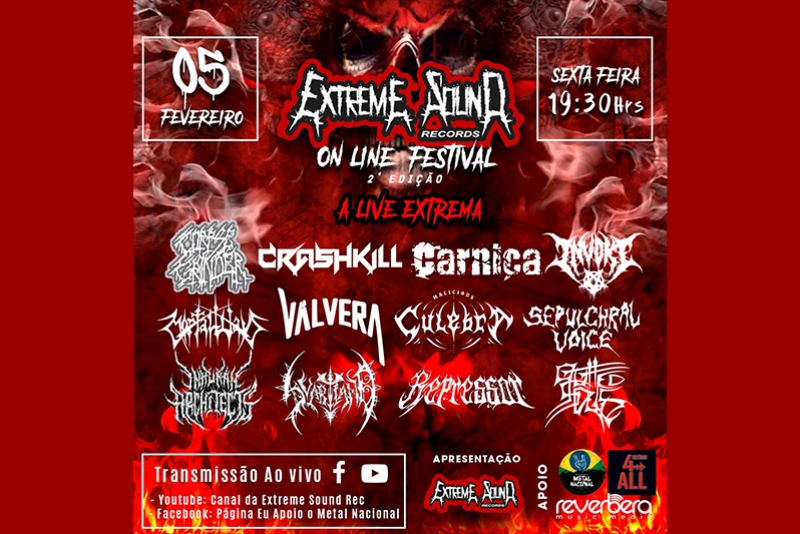 EXTREME SOUND RECORDS ONLINE FESTIVAL ANUNCIA 2° EDIÇÃO