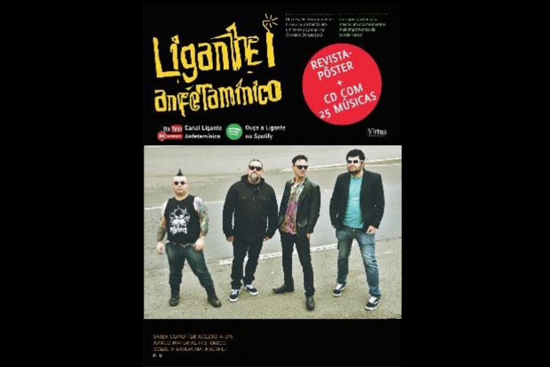 LIGANTE ANFETAMÍNICO: LANÇA REVISTA PÔSTER + CD COM 25 CLÁSSICOS (COLETÂNEA) EDIÇÃO LIMITADA