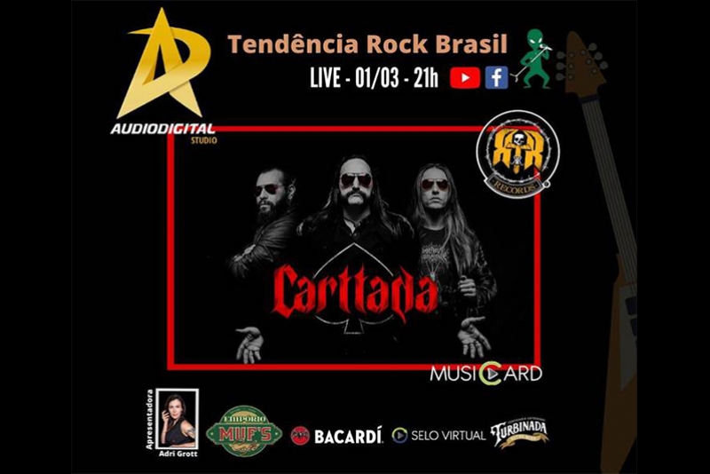 CARTTADA: ANUNCIA LIVE DIA 01 DE MARÇO PARA LANÇAMENTO DO NOVO DISCO “RECHARGED