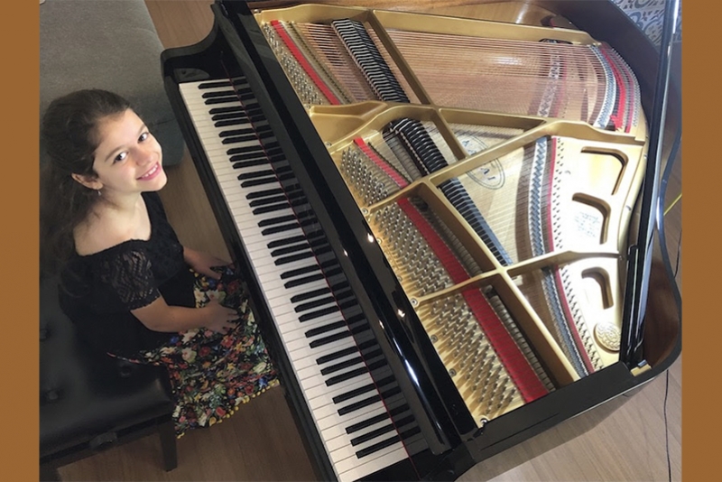 AOS 9 ANOS, PIANISTA OLÍVIA TEBALDI MOSTRA SEU TALENTO PRECOCE EM RECITAL VIRTUAL E GRATUITO - (NOVA DATA)