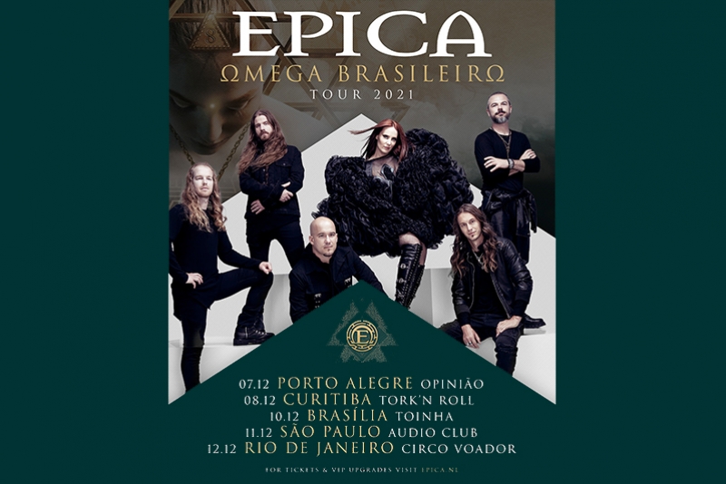 EPICA ANUNCIA OMEGA BRASILEIRA TOUR 2021 E LOJA NA GALERIA DO ROCK