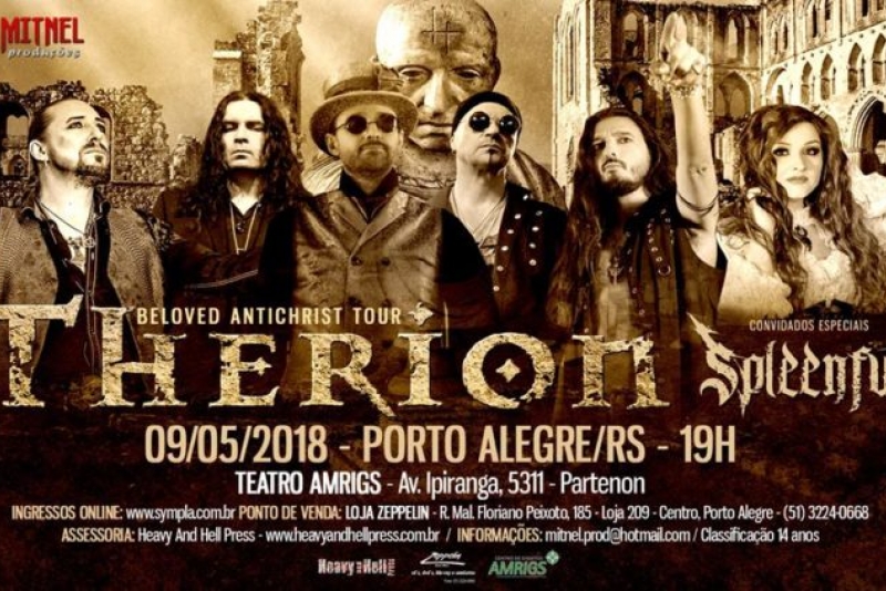 THERION: CONHEÇA AS BANDAS DE ABERTURA DO SHOW EM PORTO ALEGRE