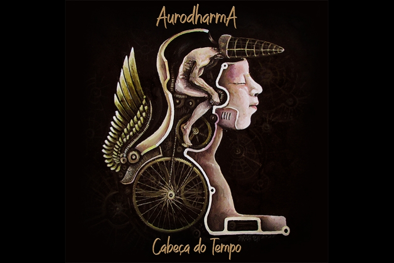 AURODHARMA LAN&Ccedil;A "CABE&Ccedil;A DO TEMPO", DISCO ENTROSADO TRAZ UM BLEND DE INFLU&Ecirc;NCIAS DO UNIVERSO ROCK