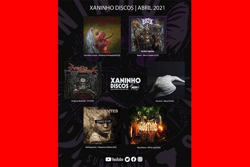 CANNIBAL CORPSE, ANGELUS APATRIDA, BAEST, DELINQUENTES E NEUROTICOS TER&Atilde;O SEUS NOVOS &Aacute;LBUNS LAN&Ccedil;ADOS NO BRASIL EM ABRIL