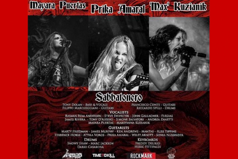 SABBATONERO: ESTREIA VERS&Atilde;O DE &ldquo;KILLING YOURSELF TO LIVE&rdquo; DO BLACK SABBATH COM PRIKA AMARAL E MAY PUERTAS