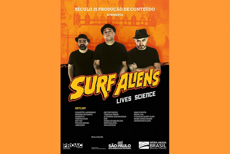 SURF ALIENS FAZ TURN&Ecirc; VIRTUAL POR DIVERSAS REGI&Otilde;ES DO ESTADO DE S&Atilde;O PAULO E DO BRASIL