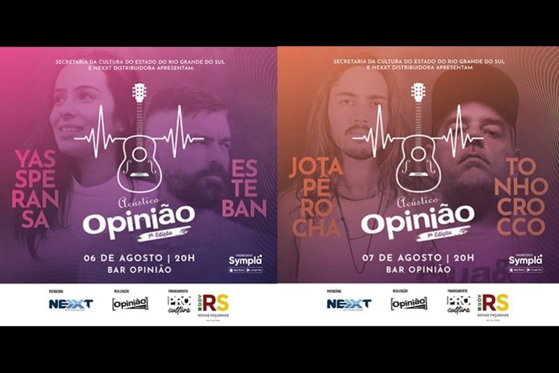 PRIMEIRO FINAL DE SEMANA DE AC&Uacute;STICO OPINI&Atilde;O MARCA REABERTURA